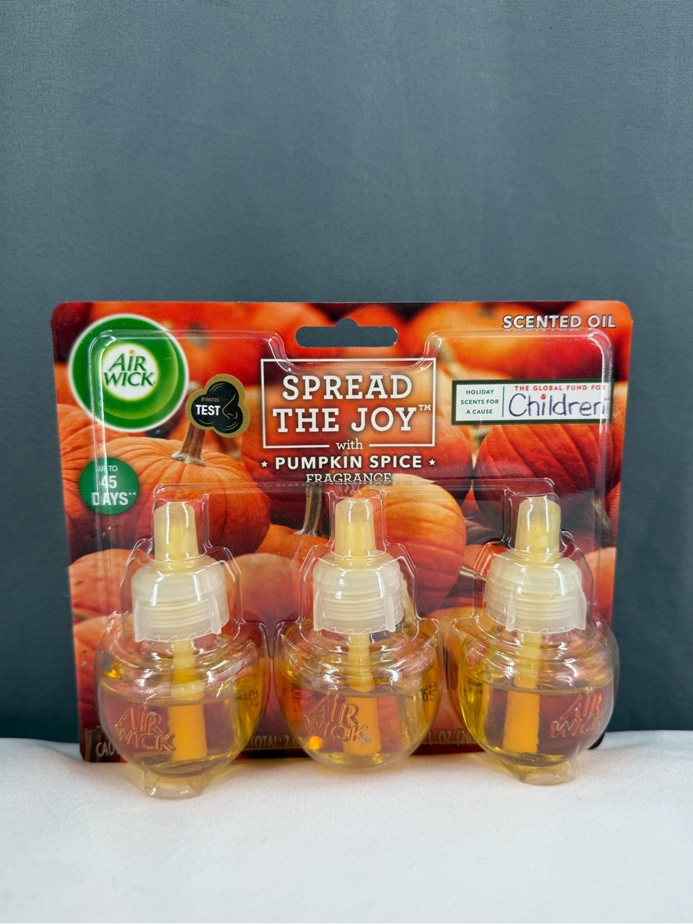 Air Wick Pumpkin Spice Scented Oil Refills - Orange (3-Pack)